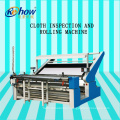 Fabric rewinder inspection winding rolling measuring machine tension free open-width knitted fabric inspecting machine